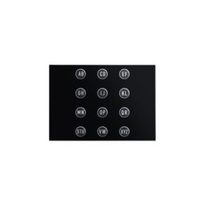 Modulo Apriporta Tastiera Alfabetica, Alpha, Nero URMET 1168/49