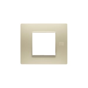 Placca 2 Moduli, Flexa, Tecnopolimero, Avorio URMET 11802.AV