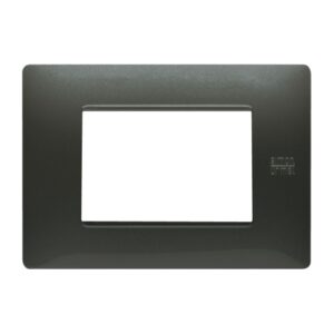 Placca 3 Moduli, Flexa, Tecnopolimero, Acciaio Scuro URMET 11803.AC