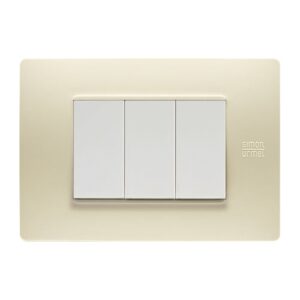 Placca 3 Moduli, Flexa, Tecnopolimero, Avorio URMET 11803.AV