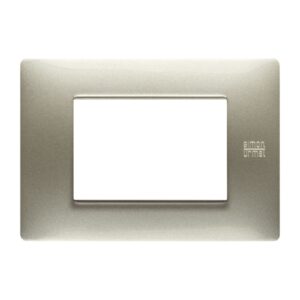 Placca 3 Moduli, Flexa, Tecnopolimero, Titanio URMET 11803.TT