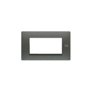 Placca 4 Moduli, Flexa, Tecnopolimero, Grafite URMET 11804.GF
