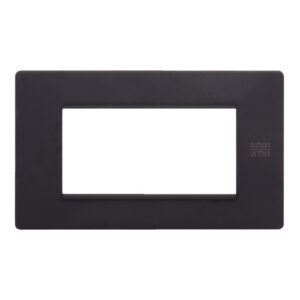 Placca 4 Moduli, Flexa, Tecnopolimero, Nero Pastello URMET 11804.NP