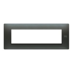 Placca 7 Moduli, Flexa, Tecnopolimero, Acciaio Scuro URMET 11807.AC