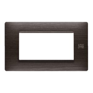 Placca 4 Moduli, Flexa, Tecnopolimero, Wengè URMET 11804.WE