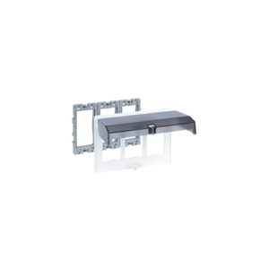 Telaio E Cornice Bianca Con Sportello Fumè, 12 Moduli URMET 12067/413.B
