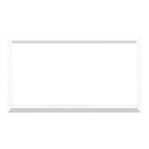 Cornice 4 Moduli, Expì, Per Placca In Vetro E Alluminio, Bianco Ghiaccio URMET 13000VAB/4