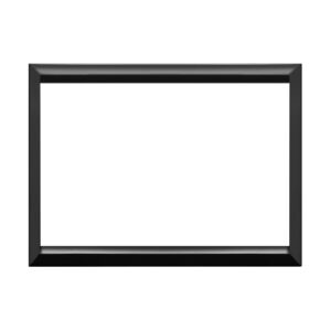 Cornice 3 Moduli, Expì, Per Placca In Vetro E Alluminio, Nero Lucido URMET 13000VAN/3