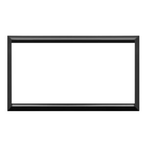 Cornice 4 Moduli, Expì, Per Placca In Vetro E Alluminio, Nero Lucido URMET 13000VAN/4