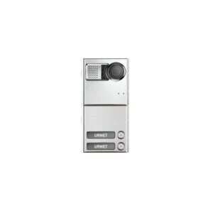 Posto Esterno Video, Sinthesi Steel, Sistema Ipertalk, Standard Ip/Sip 2 Tasti URMET 1375/822