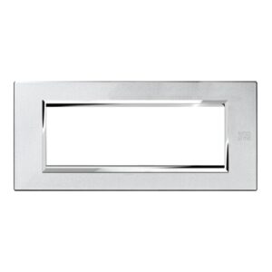 Placca 6 Moduli, Expì, Metallo, Argento Mercurio URMET 13906.AM