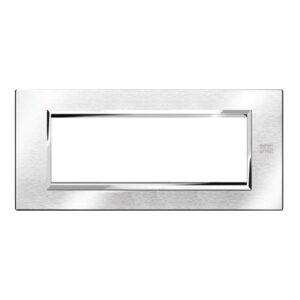 Placca 6 Moduli, Expì, Alluminio, Cromo Spazzolato URMET 13906.CS