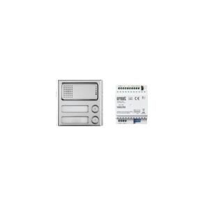 Kit Colonna Secondaria Audio, Sinthesi Steel, Sistema 2Voice, Con Distributore 4Din URMET 1783/729