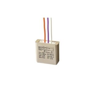Modulo Relè Elettronico Passo-Passo Temporizzabile, 500W, Sistema Filare Ad Incasso, Senza Neutro URMET 5454050