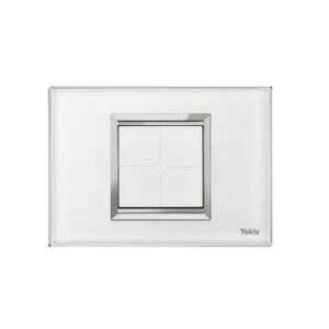 Trasmettitore A 4 Pulsanti Indipendenti Muro Con Estetica Nea Expì Bianca, Per Scatole Da Incasso A 3 Moduli URMET 5454602