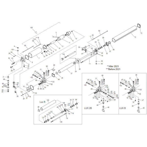 Sp Ancoraggio Lux R Assemblato BFT Ricambio Originale I099336 2609418