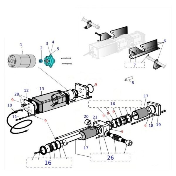 Boccola Albero At50 APRIMATIC Ricambio Originale 41200/123