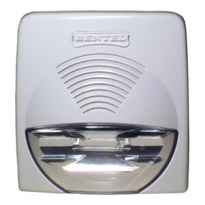 Sirena 12V Bianca Da Interno Con Strobo BENTEL WAVE-WS Allarme Antifurto Antintrusione