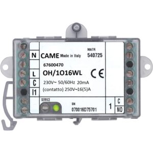 Modulo 1 Uscita 16A Radio CAME BPT OH/1O16WL 67600470