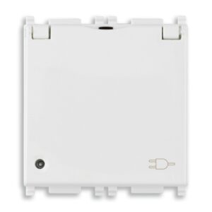 Presa 2P+T 16A Univ.+Coper. Antib.Bianco VIMAR 14210.C.AB