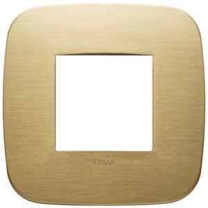 Placca Round 2M Ottone Spazzolato VIMAR 19672.12.01