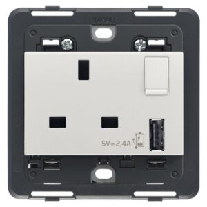 Presa 2P+T 13A Bs + Int. + Usb A Next VIMAR 20223.A.N