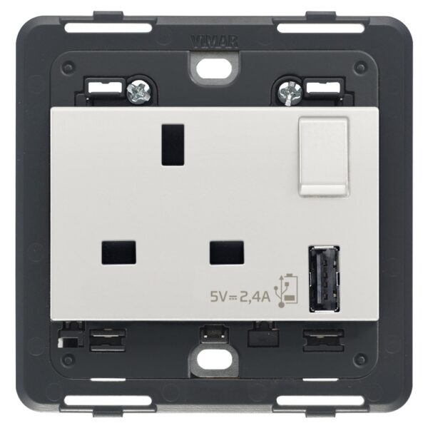 Presa 2P+T 13A Bs + Int. + Usb A Next VIMAR 20223.A.N