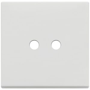 Placca 2Mx2 Tondo Bianco Matt VIMAR 22682.RN.2.01