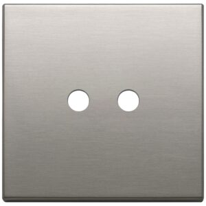 Placca 2Mx2 Tondo Nichel Spazzolato VIMAR 22682.RN.2.11
