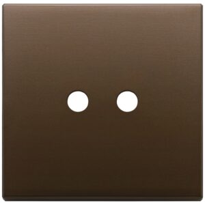 Placca 2Mx2 Tondo Bronzo Scuro Spazz. VIMAR 22682.RN.2.12