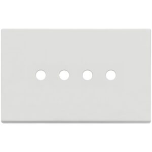 Placca 4Mx4 Tondo Bianco Matt VIMAR 22684.RN.4.01
