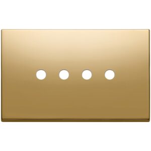 Placca 4Mx4 Tondo Oro VIMAR 22684.RN.4.82