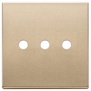 Placca 3Mx3 Bs Tondo Oro Satinato VIMAR 22685.RN.3.88