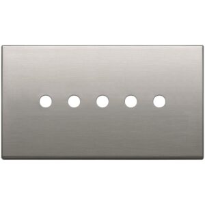 Placca 5Mx5 Bs Tondo Nichel Spazzolato VIMAR 22689.RN.5.11