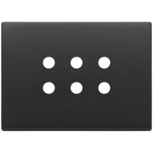 Placca 3Mx6 Tondo Grigio Antracite VIMAR 22693.RN.03