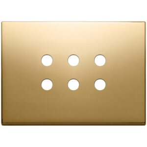 Placca 3Mx6 Tondo Oro VIMAR 22693.RN.82
