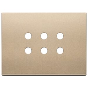 Placca 3Mx6 Tondo Oro Satinato VIMAR 22693.RN.88