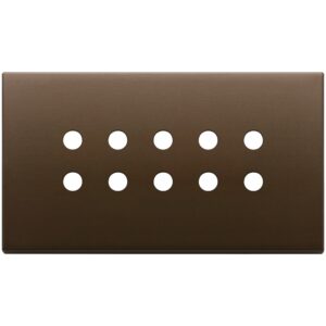 Placca 5Mx10 Bs Tondo Bronzo Scuro Sp. VIMAR 22699.RN.12