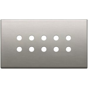 Placca 5Mx10 Bs Tondo Nichel Spazzolato VIMAR 22699.RN.11