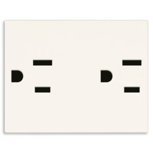 Due Prese Sicury 2P+T 15A Usa Bianco VIMAR 30243.B