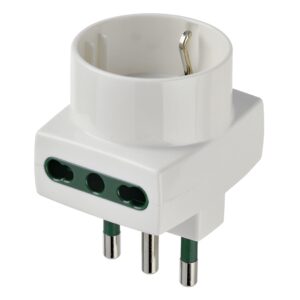 Adattatore Mult. S17+2P17/11+P30 Bianco VIMAR 00323.B