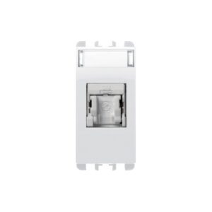 Presa Rj45 Cat.5E Utp 1 Modulo, (Eia T568A/B), Nea, Bianco Ghiaccio URMET 10445EBG