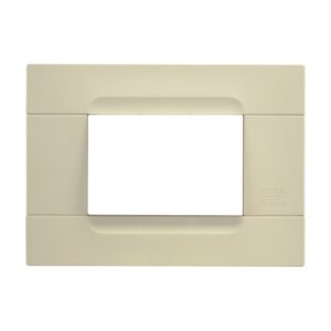 Placca 3 Moduli, Kàdra, Serie Antracite, Tecnopolimero, Avorio URMET 10803.AV