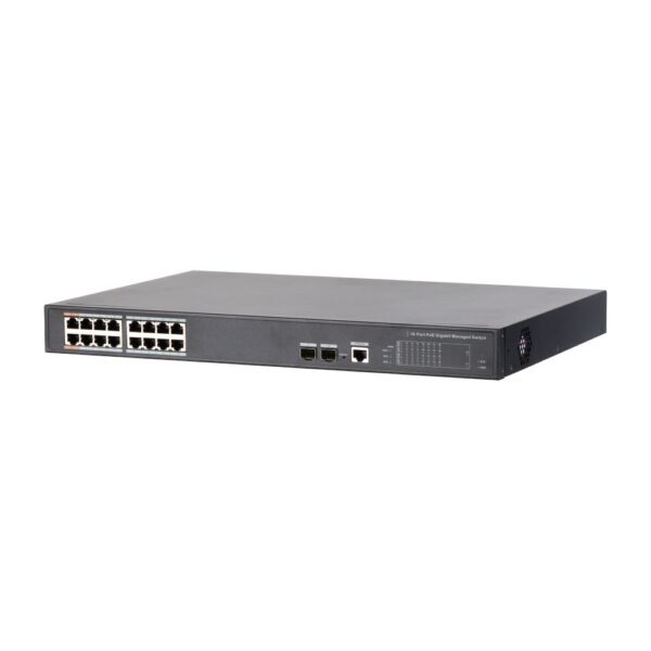 Switch L2 Managed 18 Porte G (16 Poe 190 W) DAHUA PFS4218-16GT-190