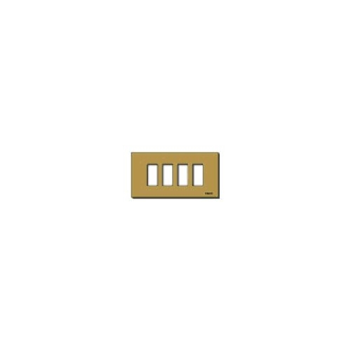 Placca 4M Allum. Scatto Bronzo VIMAR 08638.BR