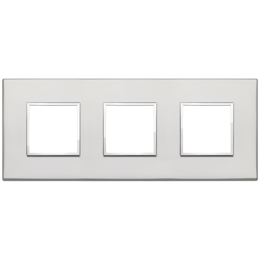Placca 6M (2+2+2) Int71 Argento VIMAR 21644.07.01