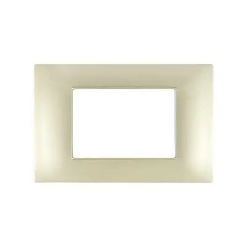 Placca Tecnopolimero T2-Gem 3P Sabbia MAPAM M6003-11 Compatibile VIMAR PLANA
