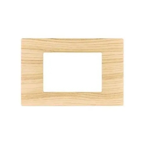 Placca Tecnopolimero T2-Gem 3P Abete MAPAM M6003-17 Compatibile VIMAR PLANA