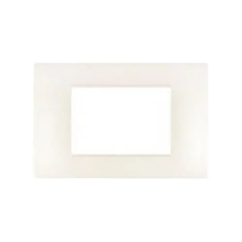 Placca Tecnopolimero T2-Gem 3P Perla MAPAM M6003-21 Compatibile VIMAR PLANA