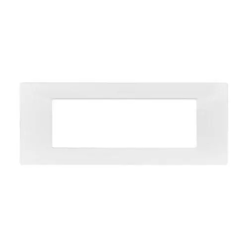 Placca Tecnopolimero T2-Gem 7P Bianco MAPAM M6007-01 Compatibile VIMAR PLANA